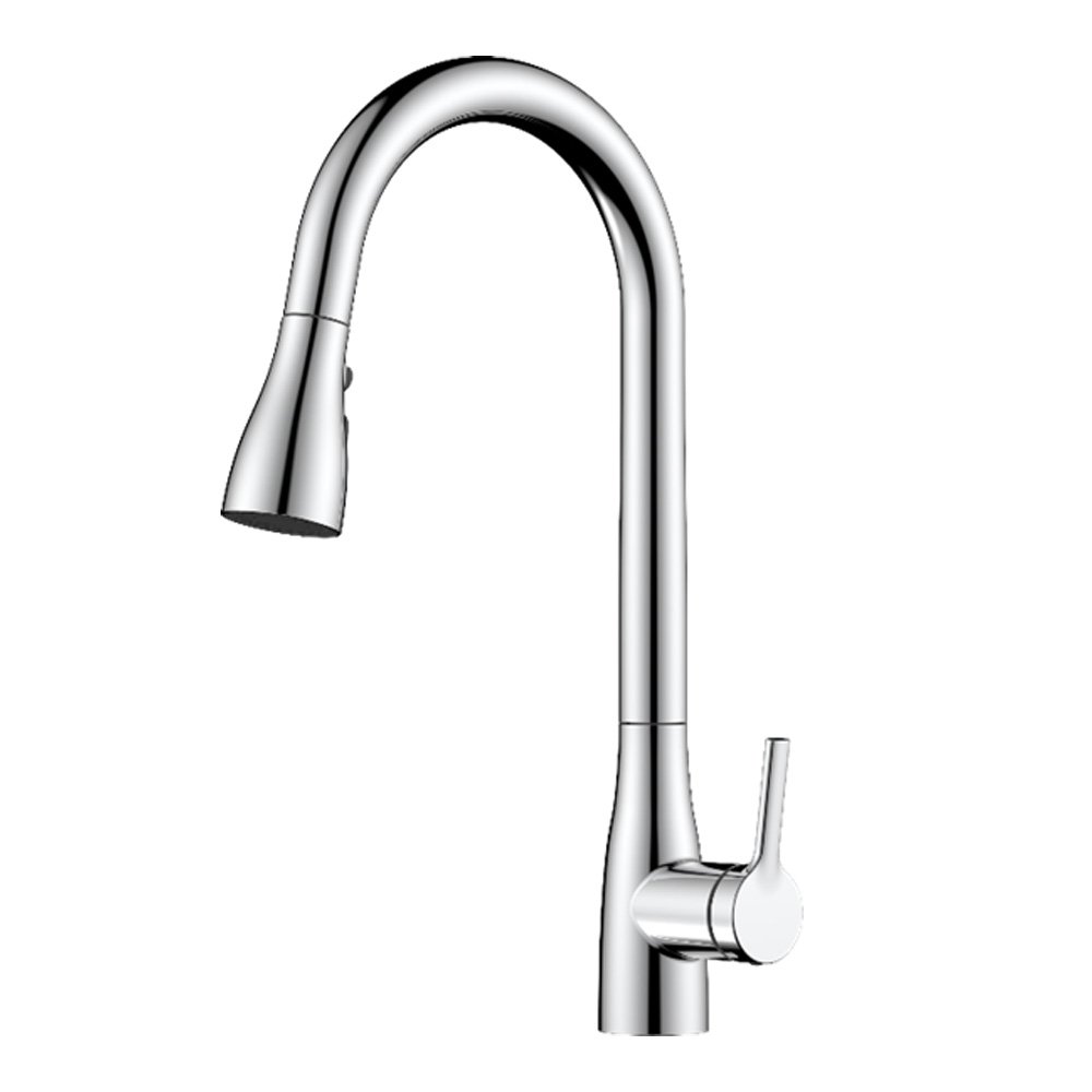 Three-Function Pull-Out Kitchen Faucet