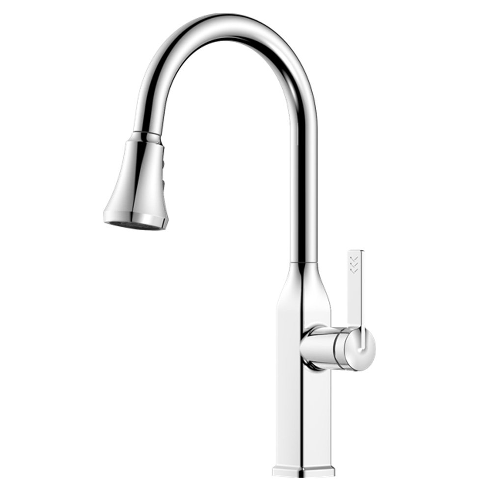 Three-Function Pull-Out Kitchen Faucet