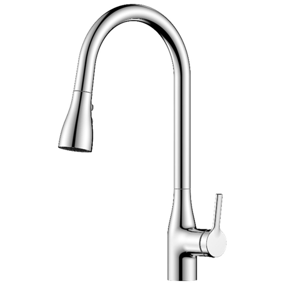 Three-Function Pull-Out Kitchen Faucet